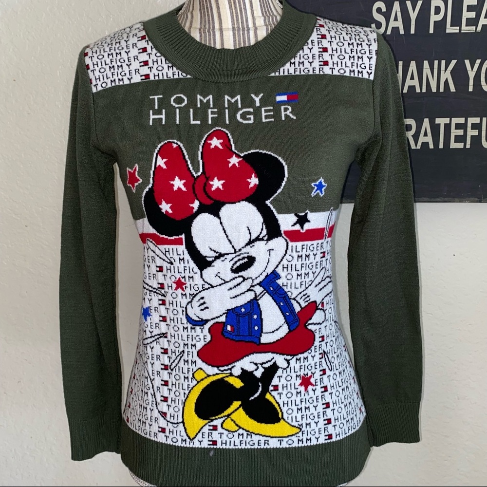Super RARE TOMMY HILFIGER Minnie Mouse sweatshirt - Picture 2 of 5
